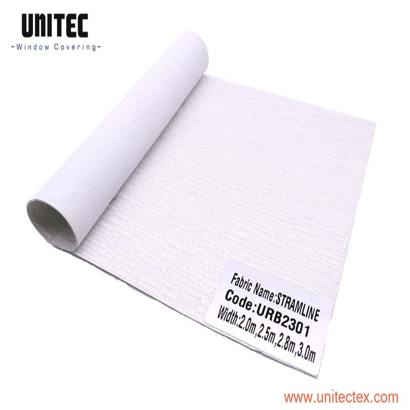 China Cheap price Roller Blinds Fabric Translucent -
 White Color Jacquard Weave Blackout Roller Blinds Fabric for Interiors – UNITEC