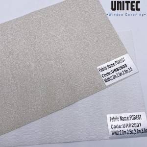 Custom Window Treatments URB25 FOREST Blackout White Beige UNITEC-China