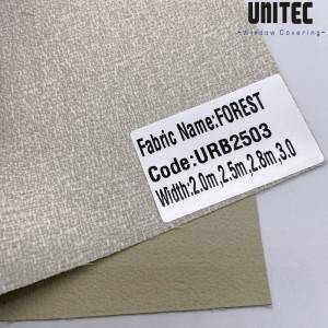 Custom Window Treatments URB25 FOREST Blackout White Beige UNITEC-China