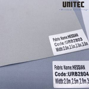 Perfect HESSIAN URB28 Roman Shades Blackout Fabric Good Supplier UNITEC