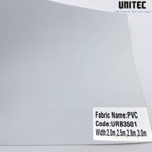 URB3501 blackout roller blind made of pvc material