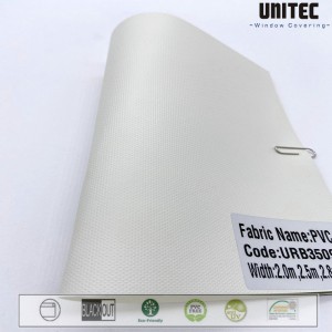 High material glass-fiber PVC opaque roller blind URB3501