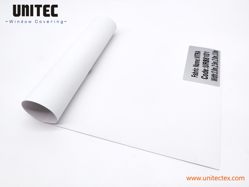Discount Blinds URB8101 White VITRA UNITEC Fabric China Featured Image