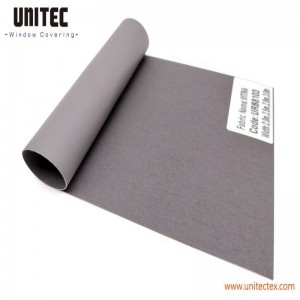Deep Color Blackout Roller Blinds Fabric with Double Coated for Home and Office