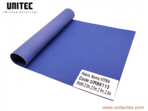 UNITEC URB8113 ຄຸນະພາບດີເລີດ roller blinds fabrics blackout fabric ສໍາລັບປ່ອງຢ້ຽມ