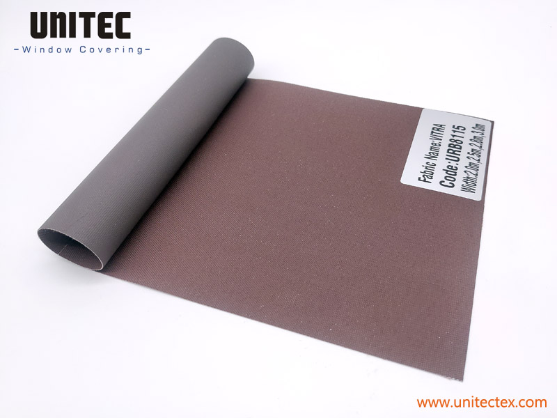 Hot-selling Sunscreen Solar Roller Blinds Fabric -
 Passion Chocolate Color URB8115 VITRA Hunter Douglas Powerview – UNITEC