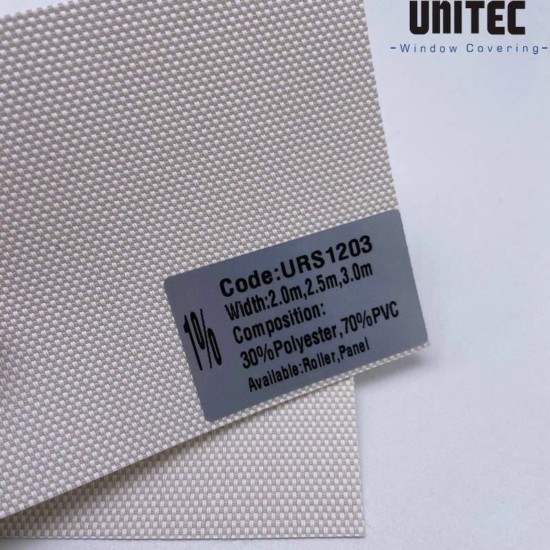 Factory wholesale Brazil Polyester Roller Blinds Fabric -
 Sunscreen roller blind with 1% opening rate URS12 – UNITEC
