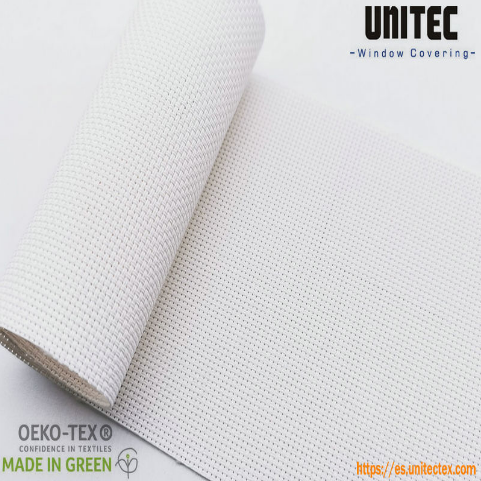 Chinese wholesale Sunscreen Office Roller Blinds Fabric -
 High quality 5% white color solar screen roller blinds fabric  – UNITEC