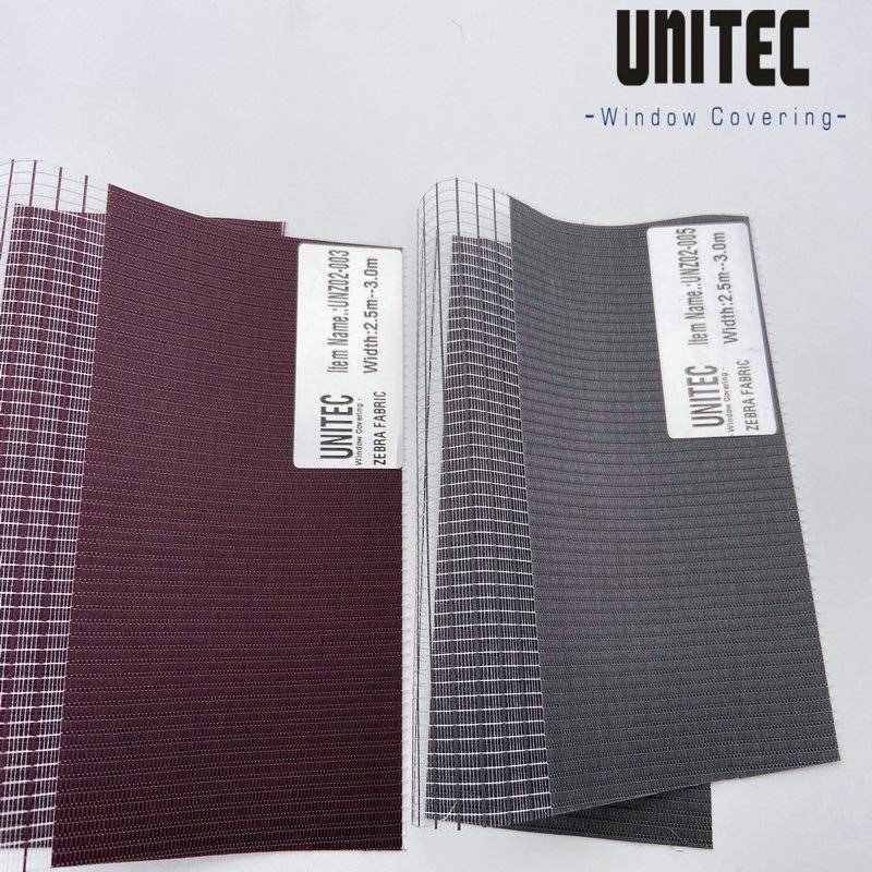 2019 Good Quality Zebra Blinds Fabric For Malaysia -
 UNZ0201 polyester zebra roller blind – UNITEC