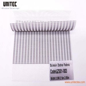 High Quality Zebra Blinds with Sunscreen Fabric UZS01-003