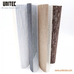 Wholesale Jacquard Translucent Day&Night Zebra Blinds Fabric for Interiors UNZ22-004