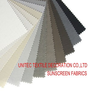 Well-designed Dubai Modern Roller Blinds Fabric -
 UNITEC Premium Sunscreen Roller Blind – UNITEC