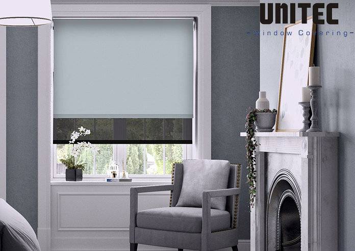 What is the effect of dark-colored blackout roller blinds
