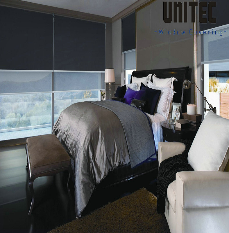 Professional China Roller Blinds Fabric 100 Polyester -
 Bedroom blackout roller blinds UX-007 – UNITEC