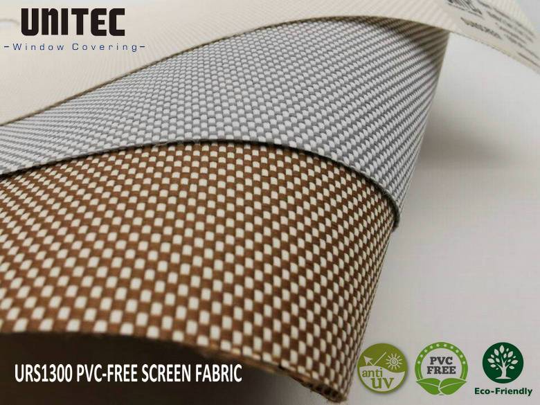 قماش الستائر الدوارة GreenScreen، نسيج شبكي خالٍ من مادة PVC