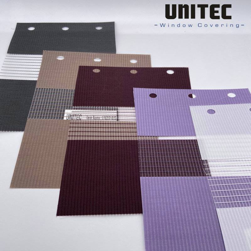2019 wholesale price Zebra Blinds Fabric polyester For Shop -
 Roller Zebra Blinds Sunscreen Fabric – UNITEC