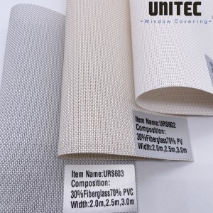 5% opening rate sunscreen roller blind PVC