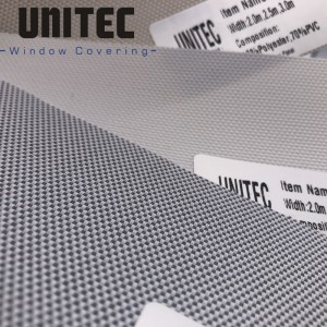Hot Sale Polyester Sunscreen Screen Solar Roller Curtain Fabric: URS20