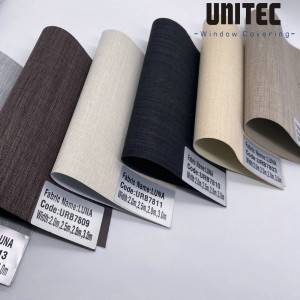 Backside foaming blackout roller blind polyester fabric URB78 series