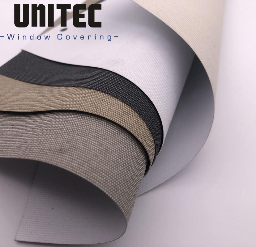 El tejido Blackout de poliéster catiónico está hecho de hilos 100% poliéster de alta calidad con tejido Jacquard y revestimiento de espuma acrílica. UX-001 Chile.