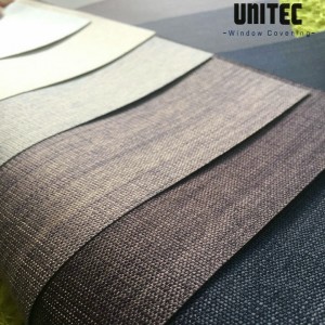 Hot Sale Roller Blinds 100% Polyester  with acrylic coating blackout Roller Blinds Fabric: URB7801-7813