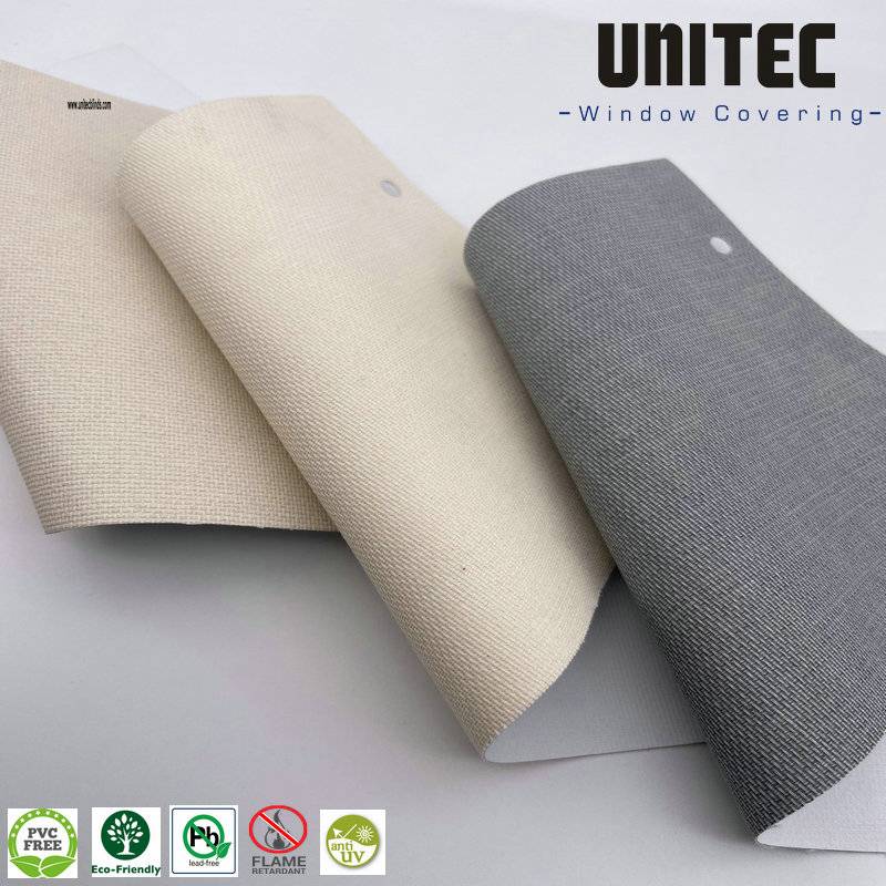 PriceList for Roller Blinds Fabric Foam Coated -
 Polyester weave blackout roller blinds URB2106 – UNITEC