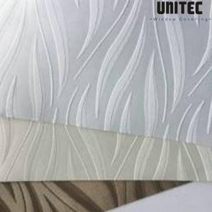 URB65 SERIES ILLUSION JACQUARD 100% POLYESTER BLACKOUT ROLLER BLINDS FABRIC
