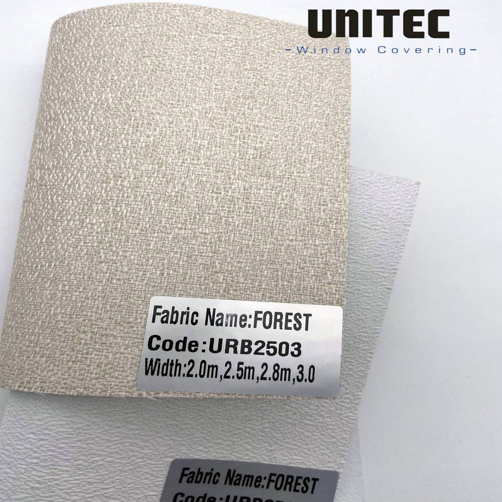 Factory making Newest Hot Sale Roller Blinds Fabric -
 100% Polyester Jacquard weave with Acrylic Foam Coating “FOREST BLACKOUT” – UNITEC
