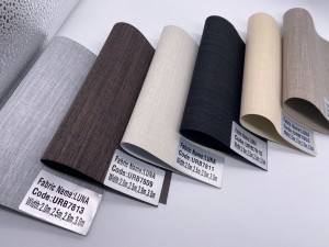 Hot Sale Roller Blinds 100% Polyester  with acrylic coating blackout Roller Blinds Fabric: URB7801-7813