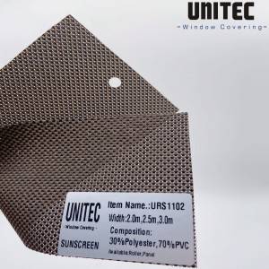 Chinese Professional Sunscreen Office Blinds Fabric -
 URS11 series sunscreen roller blinds for public facilities – UNITEC