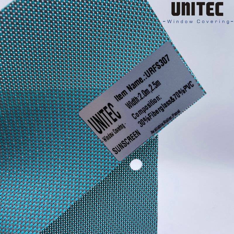 2019 High quality Sunscreen Fabric Commercial Blackout -
 PVC sunscreen roller blind fabric 5% light transmission URFS307 – UNITEC