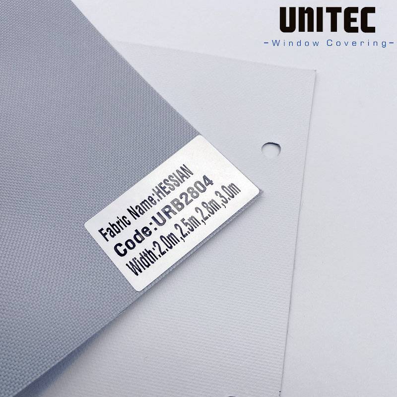 2019 Latest Design India Modern Roller Blinds Fabric -
 100% polyester blackout roller blinds fabric “Hessian” – UNITEC