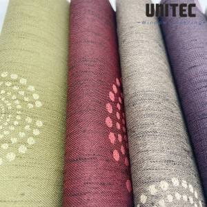Jacquard roller blind Flower pattern fabric