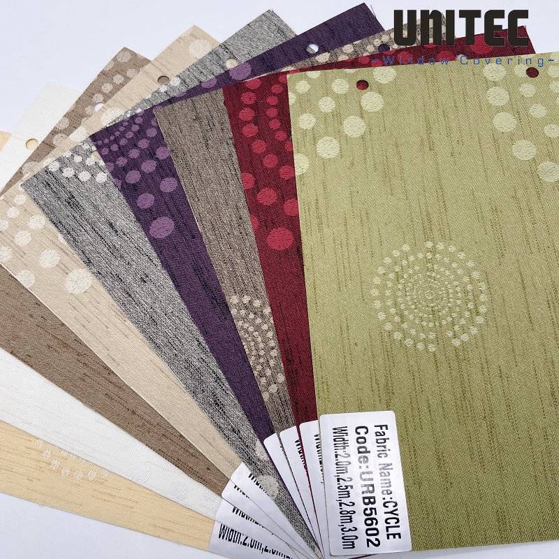 Factory Supply Pvc Roller Blinds Fabric Blackout -
 Flower pattern jacquard roller blind fabric URB5601 – UNITEC