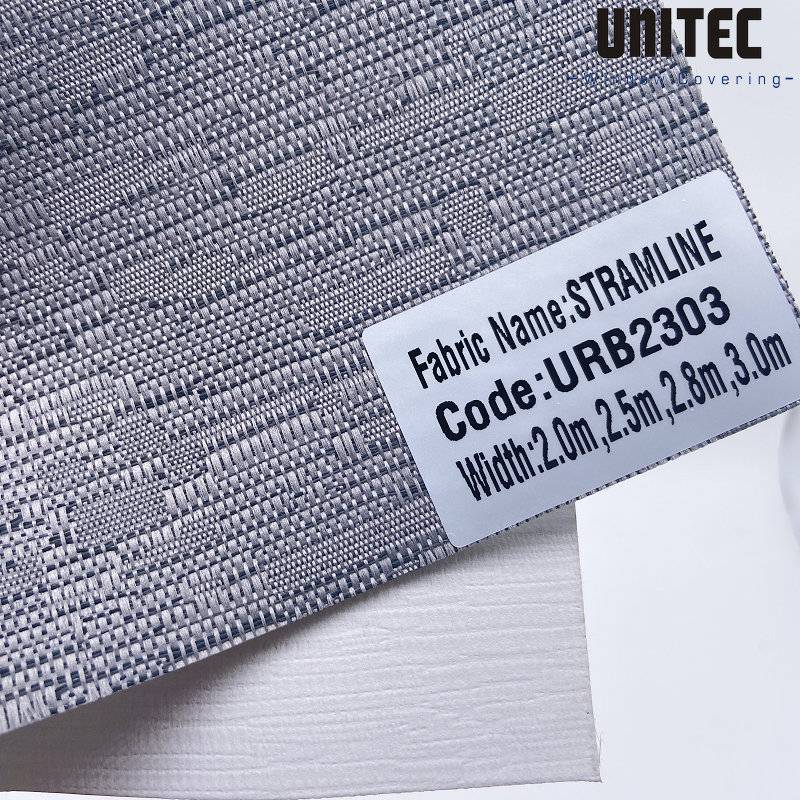 Hot-selling Sheer Roller Blinds Fabric -
 Jacquard roller blind with white shading foam URB2303 – UNITEC