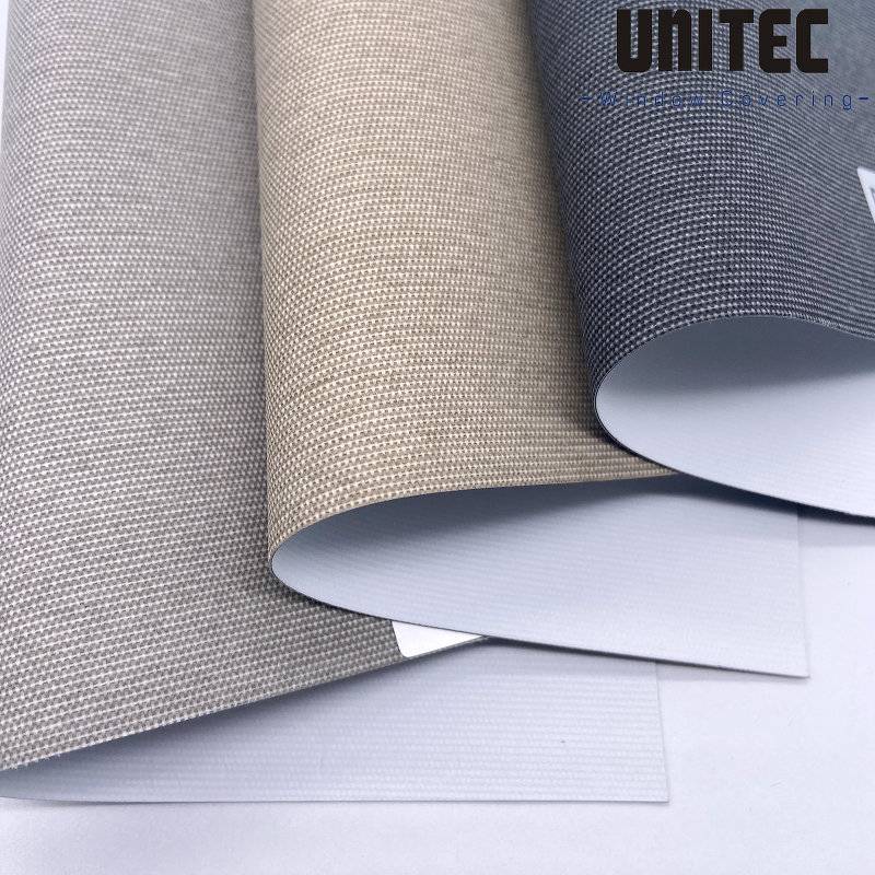 Leading Manufacturer for 250cm Width Roller Blinds Fabric -
 Dark blackout plain weave roller blinds fabric URB6201 – UNITEC