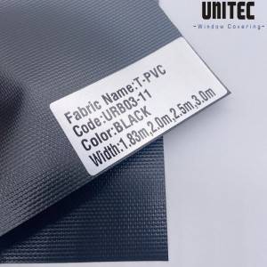 PVC lamination blackout roller blinds fabric T-PVC URB03-11