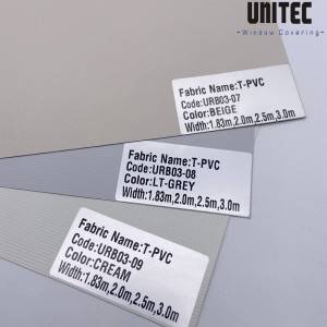 PVC lamination blackout roller blinds fabric T-PVC URB03-11