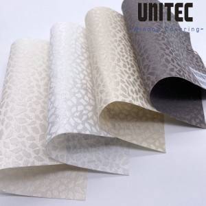 100% polyester translucent roller blind fabricUX-004