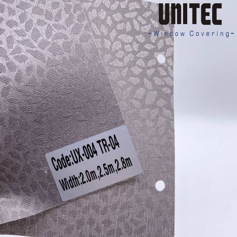 2019 wholesale price Home Office Roller Blinds Fabric -
 Gray translucent polyester roller blinds UX004-TR – UNITEC