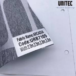 URB7105 Модна жакардова тканина для рулонних штор