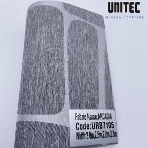 URB7105  Fashion jacquard roller blind fabric
