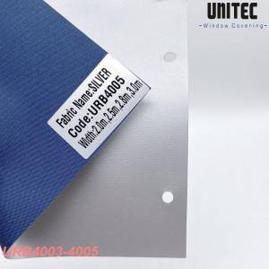 Brightly colored polyester blackout roller blind URB4001