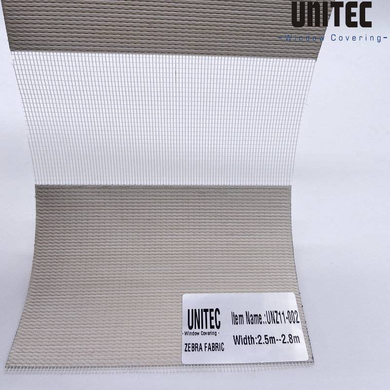 Factory Outlets India Patterned Roller Blinds Fabric -
 Fashion layered zebra roller blind UNZ11-002 – UNITEC