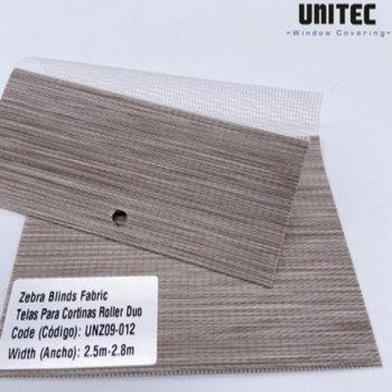 OEM Supply Zebra Blinds Fabric Kitchen -
 Blackout Zebra Roller Blinds Fabric for Interiors UNZ09-012 – UNITEC