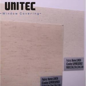 The Newest Good Quality Linen Translucent Roller Blinds Fabric URB3200 Series