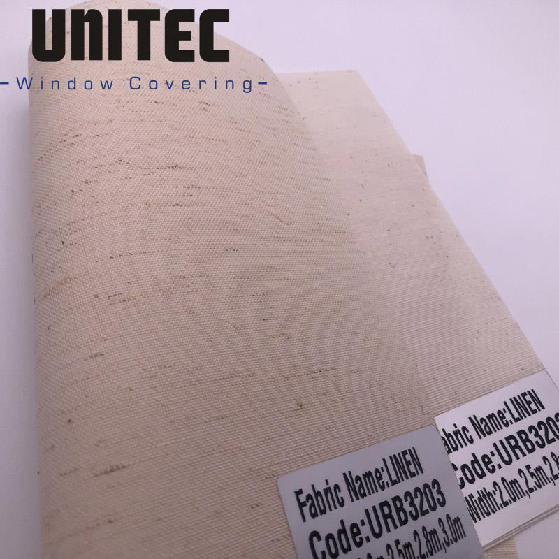 China OEM Peru Pvc Roller Blinds Fabric -
 The Newest Good Quality Linen Translucent Roller Blinds Fabric URB3200 Series – UNITEC