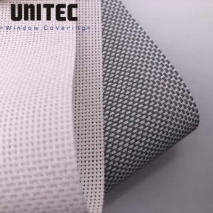 Chile 10% white color sunscreen roller blinds fabric with 30% polyester