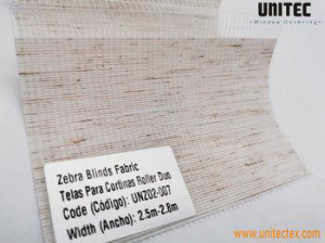 Cheap Price China Manufacture Translucent Sheer Zebra Blinds Fabric UNZ02