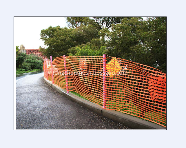 Plastik Extruded Safety Fencing Mesh Netting